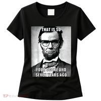 Funny Hipster Abraham Lincoln Women's T-Shirt thumb 0