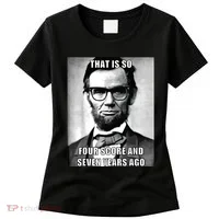 Funny Hipster Abraham Lincoln Women's T-Shirt thumb 0