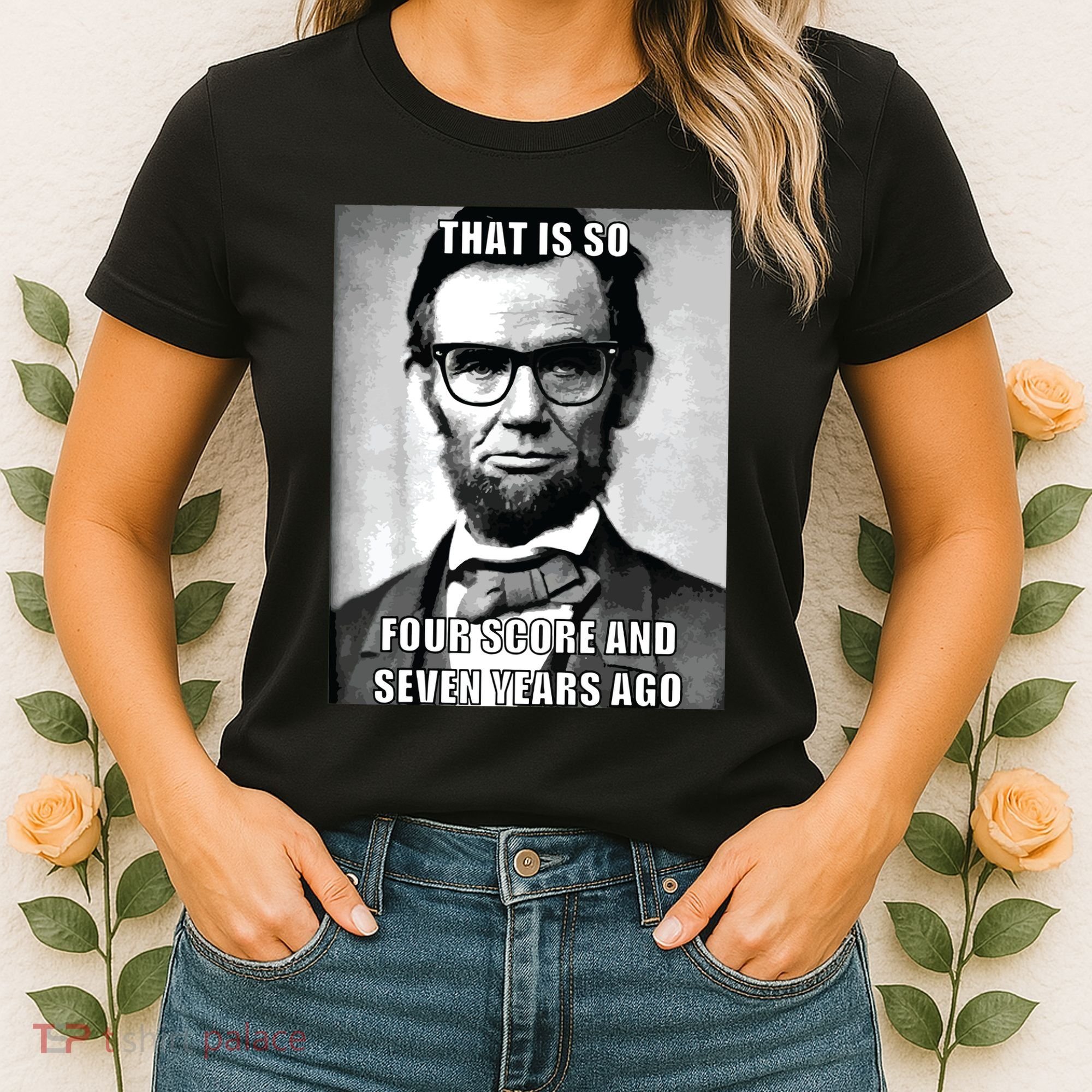 Funny Hipster Abraham Lincoln Women's T-Shirt