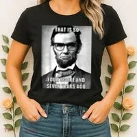 Funny Hipster Abraham Lincoln Women's T-Shirt thumb 2