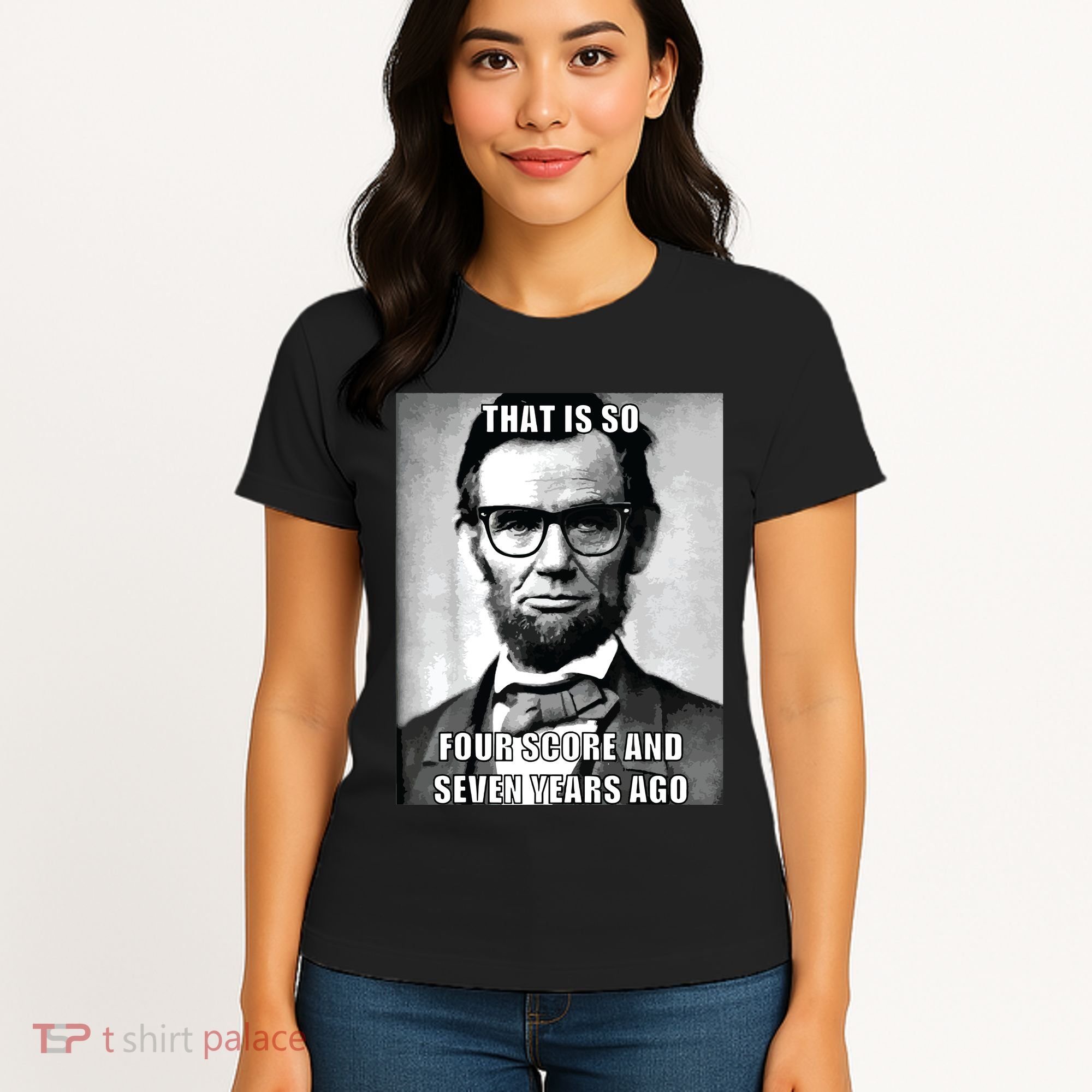 Funny Hipster Abraham Lincoln Women's T-Shirt