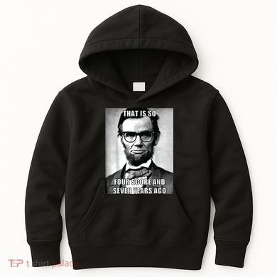 Funny Hipster Abraham Lincoln Kids Hoodie