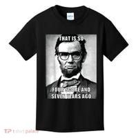 Funny Hipster Abraham Lincoln Kids T-Shirt thumb 0