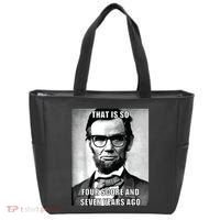 Funny Hipster Abraham Lincoln Tote Bag thumb 0