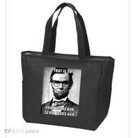 Funny Hipster Abraham Lincoln Tote Bag thumb 3