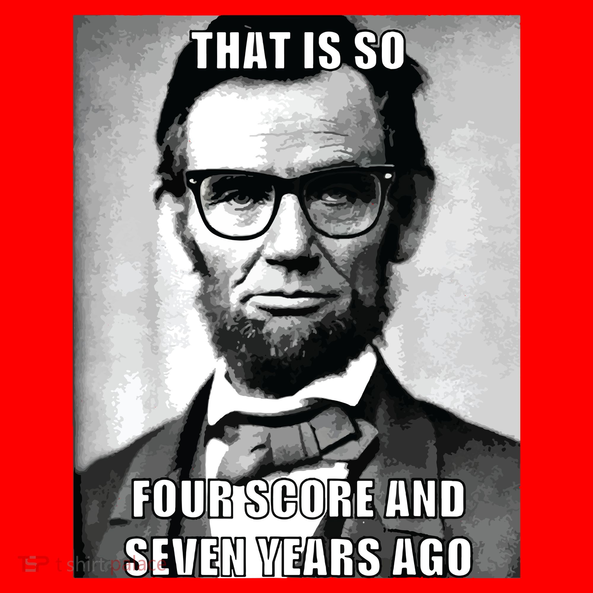 Funny Hipster Abraham Lincoln Santa Hat