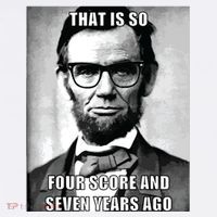 Funny Hipster Abraham Lincoln Garment-Dyed Sweatshirt thumb 2