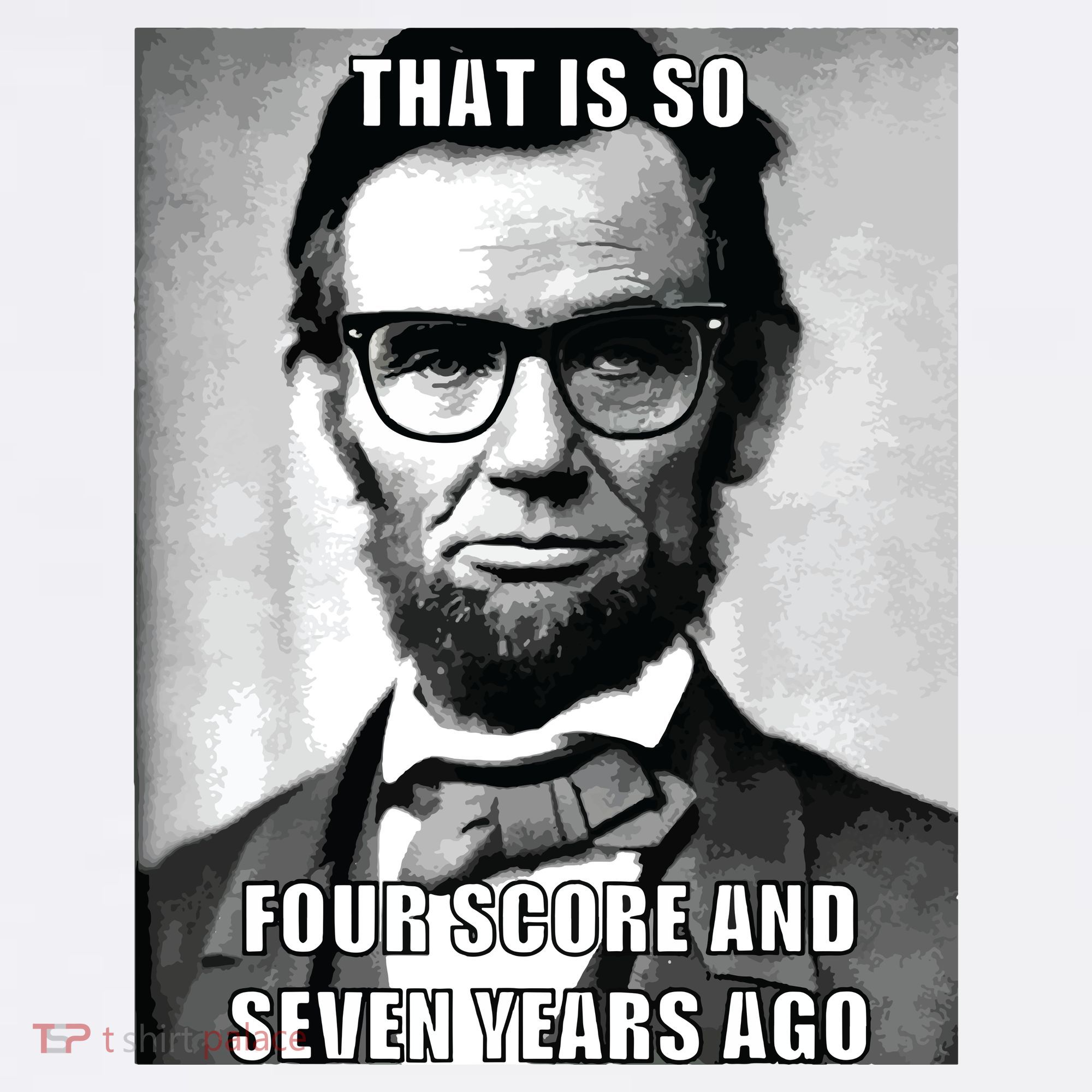 Funny Hipster Abraham Lincoln Garment-Dyed Sweatshirt