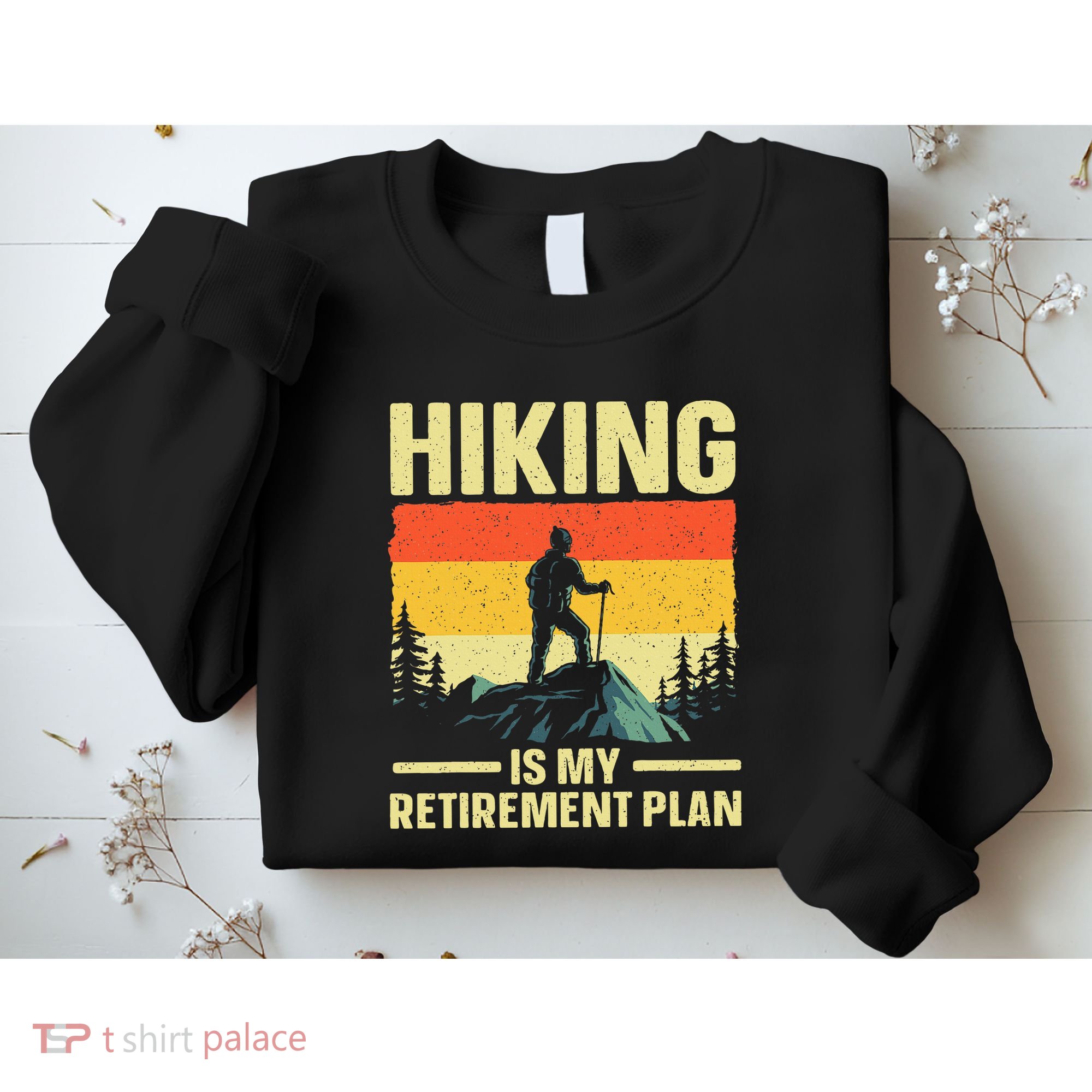 Funny Hiking Art For Women Hike Mountain Hiker Hiking Sweatshirt