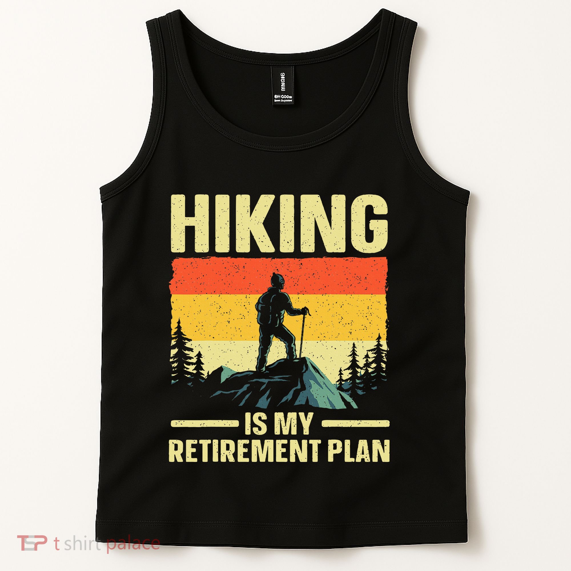 Funny Hiking Art For Women Hike Mountain Hiker Hiking Tank Top