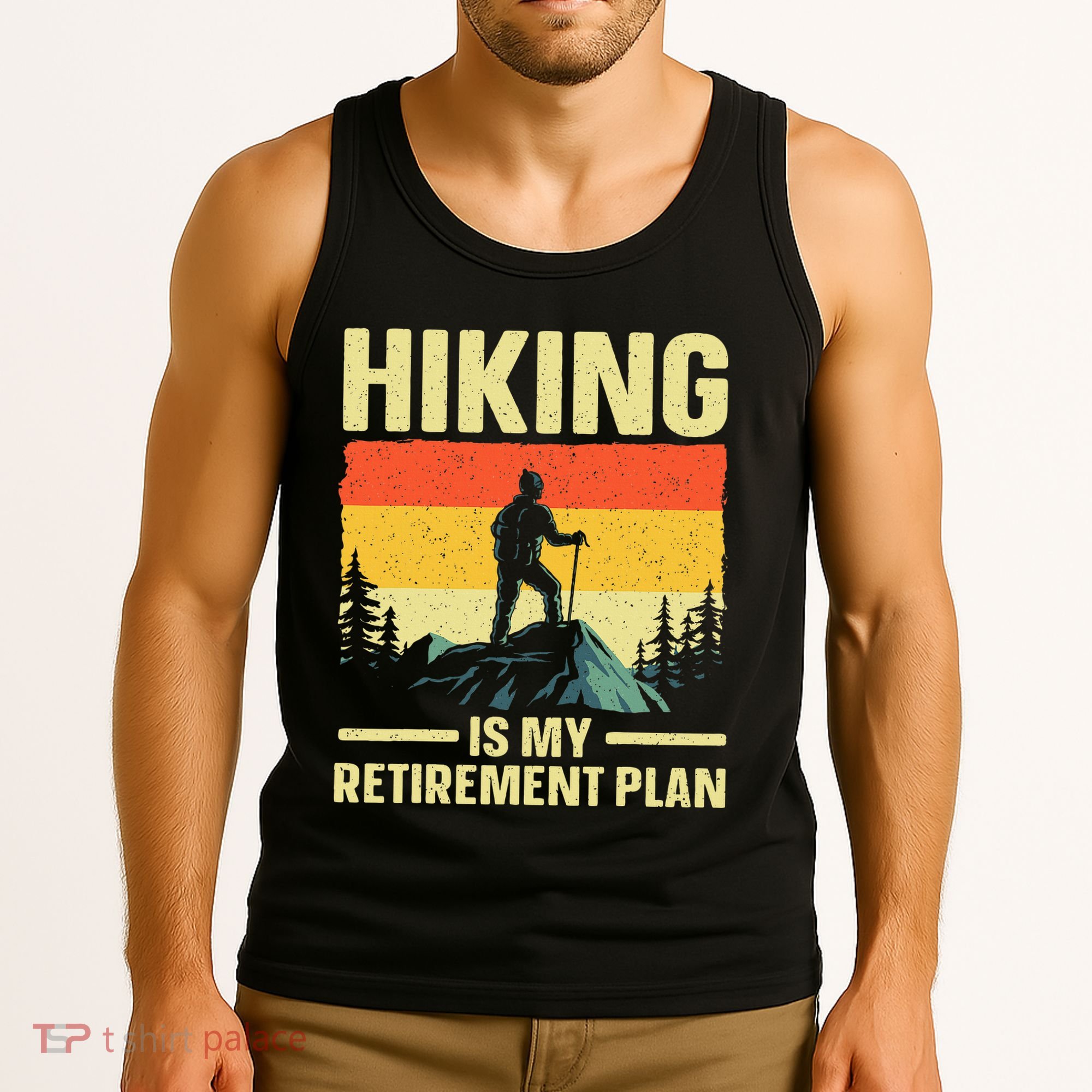 Funny Hiking Art For Women Hike Mountain Hiker Hiking Tank Top