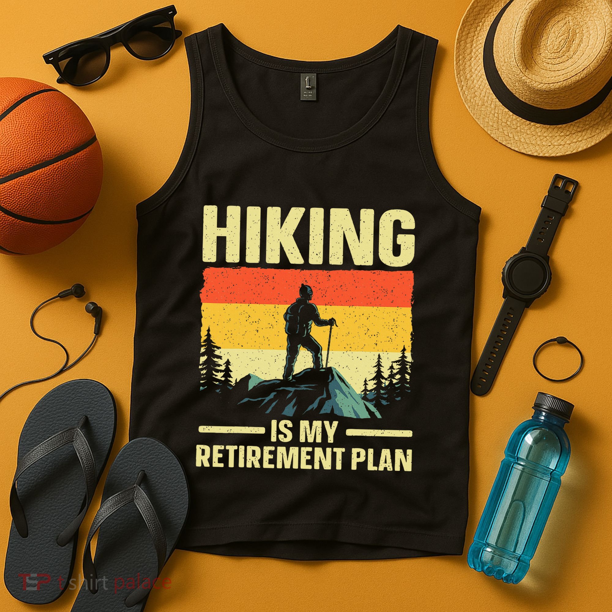 Funny Hiking Art For Women Hike Mountain Hiker Hiking Tank Top