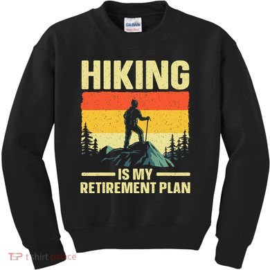 Funny Hiking Art For Women Hike Mountain Hiker Hiking Kids Sweatshirt