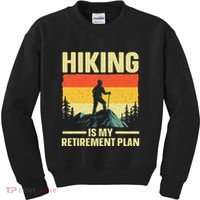 Funny Hiking Art For Women Hike Mountain Hiker Hiking Kids Sweatshirt thumb 0