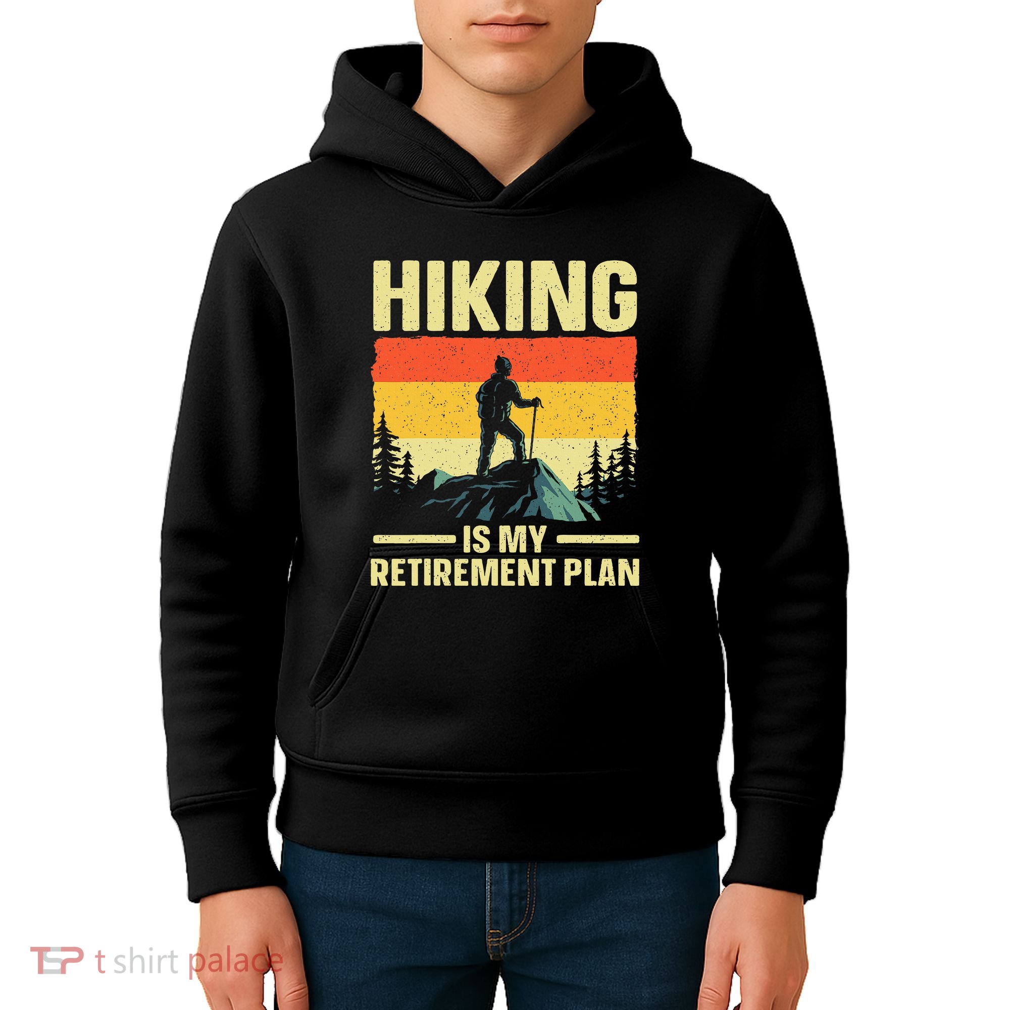 Funny Hiking Art For Women Hike Mountain Hiker Hiking Kids Hoodie