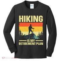 Funny Hiking Art For Women Hike Mountain Hiker Hiking Kids Long Sleeve Shirt thumb 0