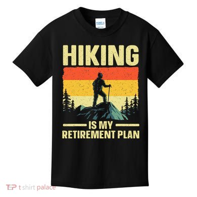Funny Hiking Art For Women Hike Mountain Hiker Hiking Kids T-Shirt