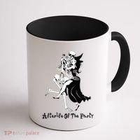 Funny Halloween Afterlife Of The Party Skeleton And Witch Coffee Mug thumb 1