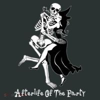 Funny Halloween Afterlife Of The Party Skeleton And Witch Baby Bodysuit thumb 2