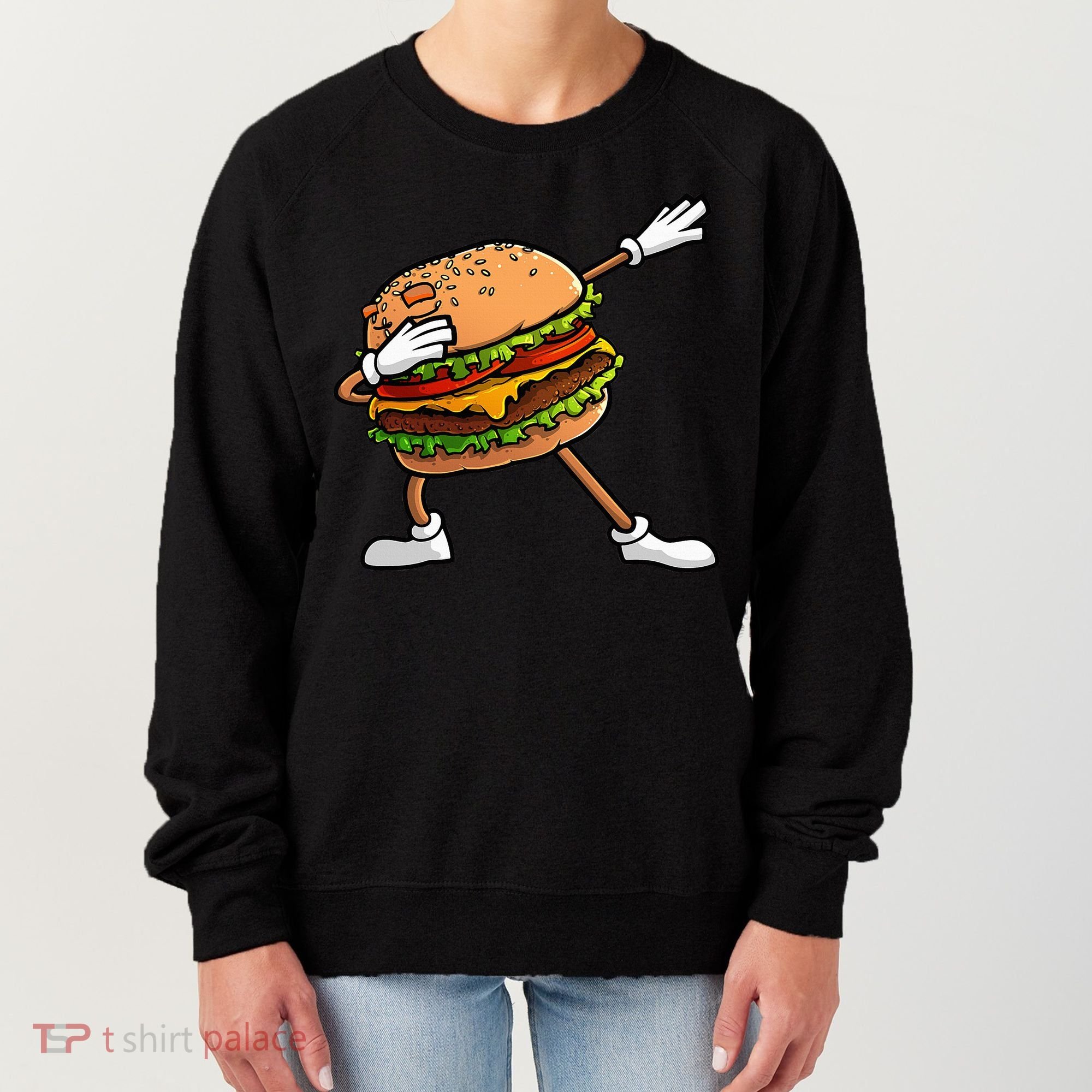 Funny Hamburger Art Cheeseburger Lover Women's Sweatshirt