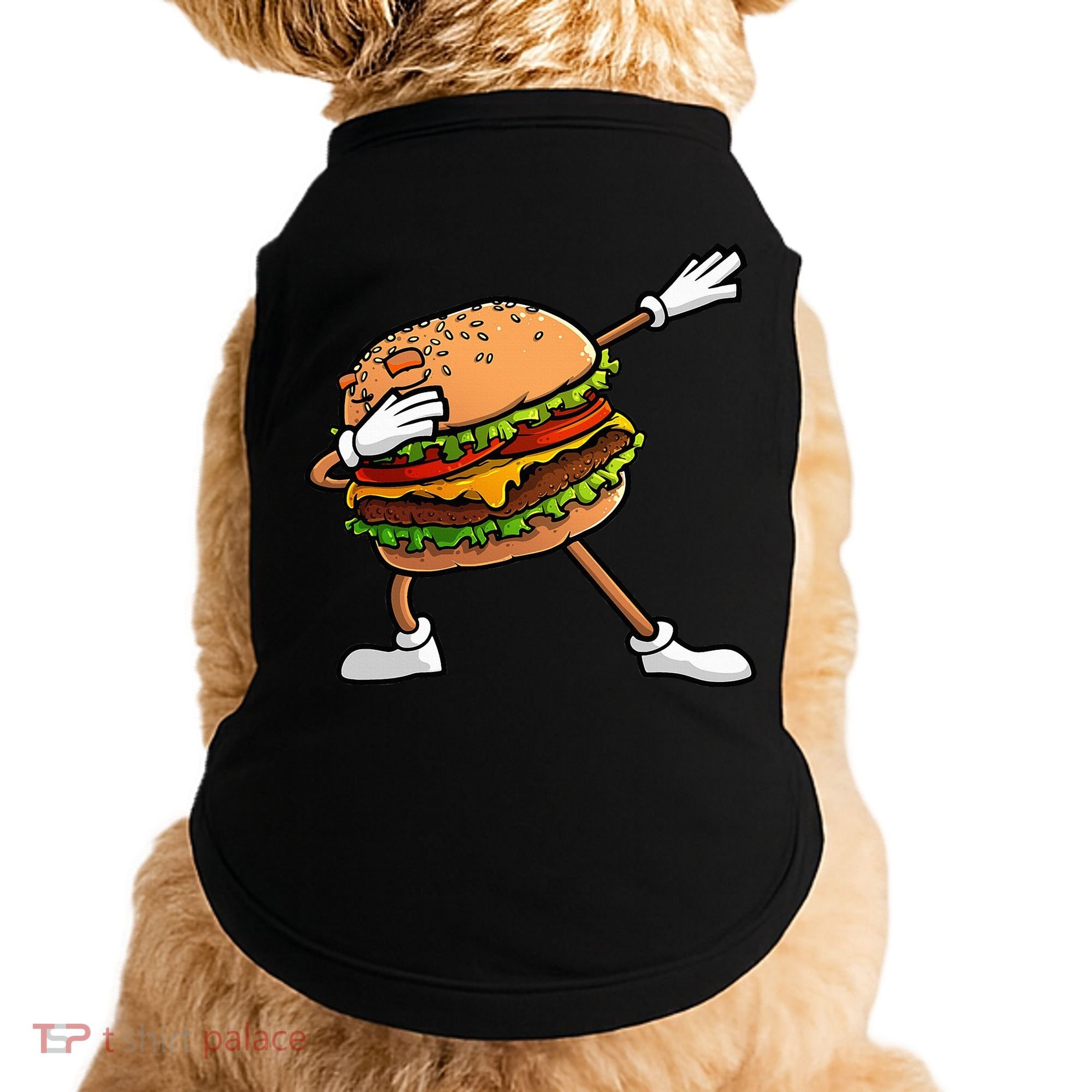 Funny Hamburger Art Cheeseburger Lover Doggie Tank