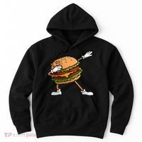 Funny Hamburger Art Cheeseburger Lover Hoodie thumb 0