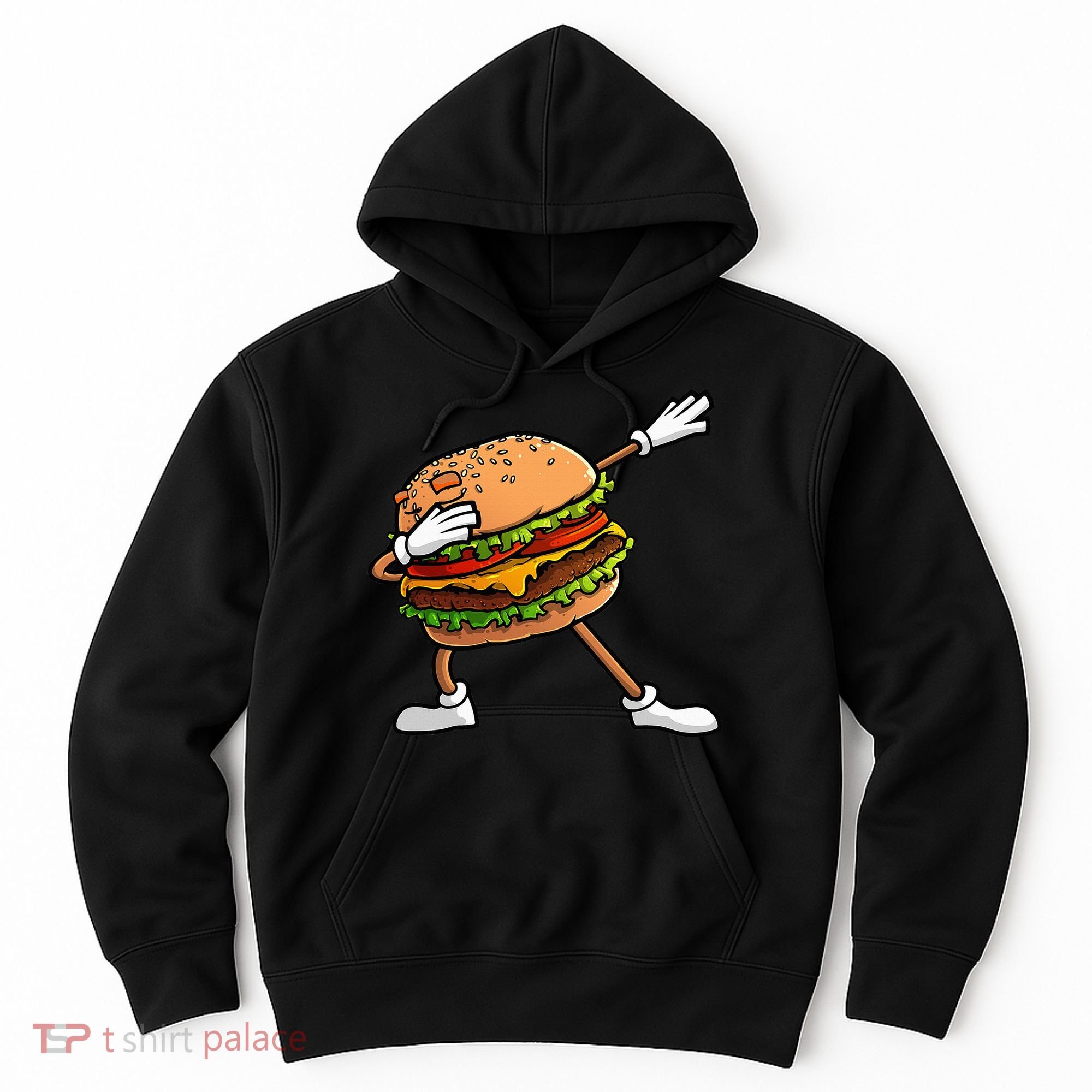 Funny Hamburger Art Cheeseburger Lover Hoodie