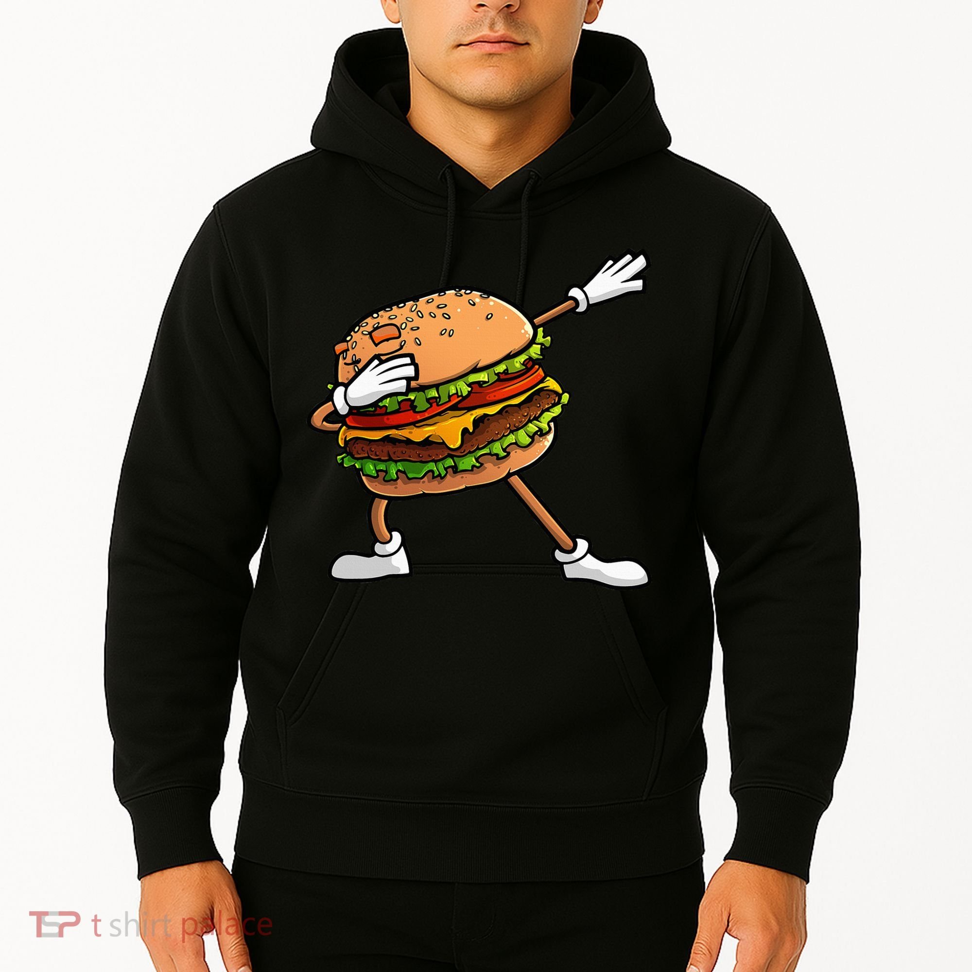 Funny Hamburger Art Cheeseburger Lover Hoodie