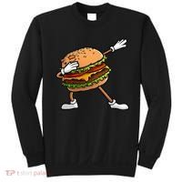 Funny Hamburger Art Cheeseburger Lover Sweatshirt thumb 0