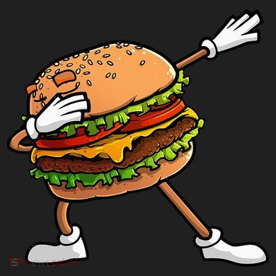Funny Hamburger Art Cheeseburger Lover 15oz Campfire Ceramic Mug