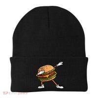 Funny Hamburger Art Cheeseburger Lover Beanie thumb 0