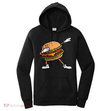 Funny Hamburger Art Cheeseburger Lover Women's Hoodie