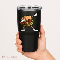 Funny Hamburger Art Cheeseburger Lover Tumbler thumb 2