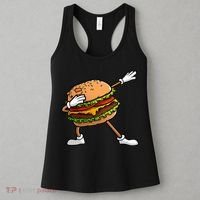 Funny Hamburger Art Cheeseburger Lover Women's Tank Top thumb 3