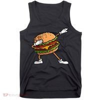 Funny Hamburger Art Cheeseburger Lover Tank Top thumb 0