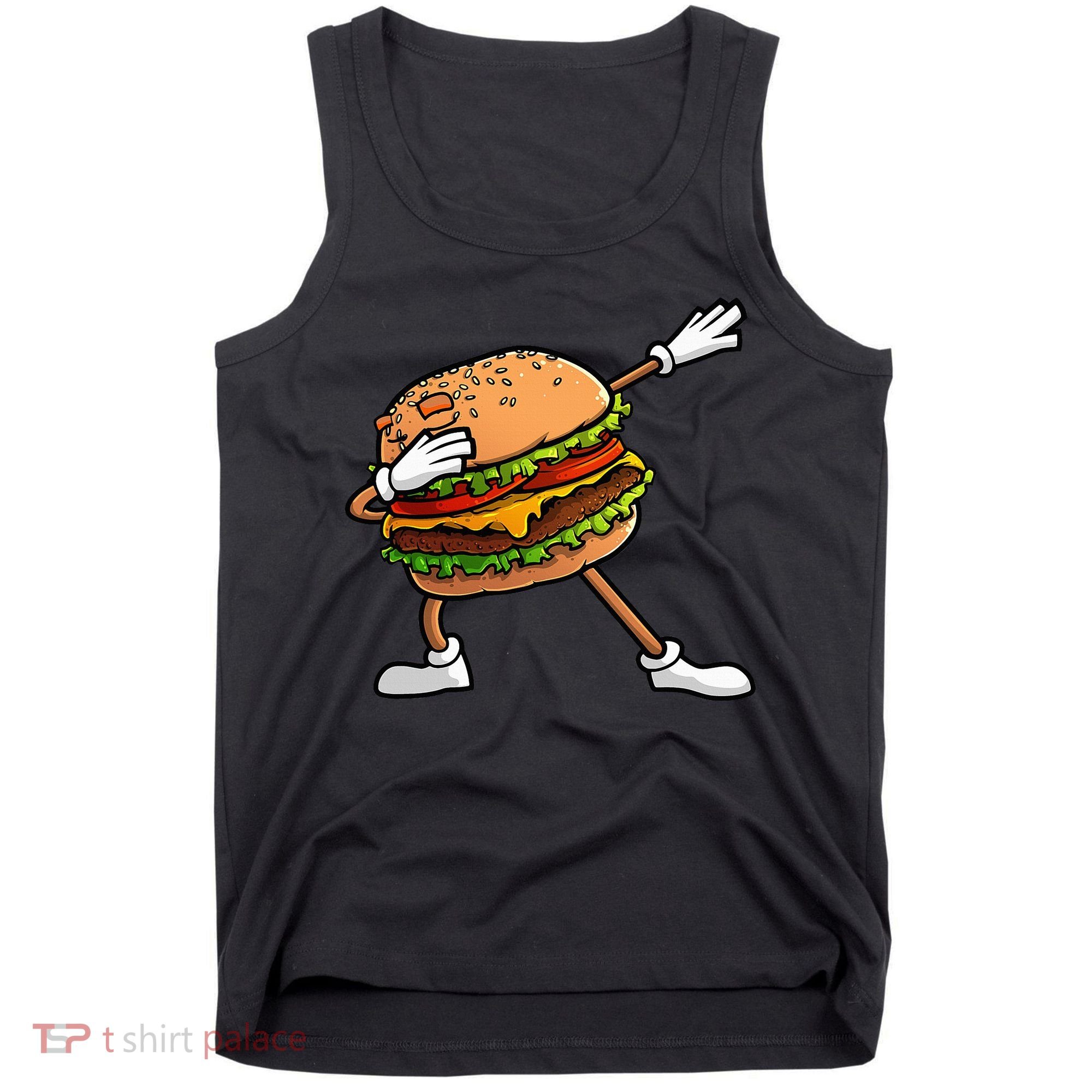 Funny Hamburger Art Cheeseburger Lover Tank Top