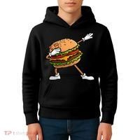 Funny Hamburger Art Cheeseburger Lover Kids Hoodie thumb 4