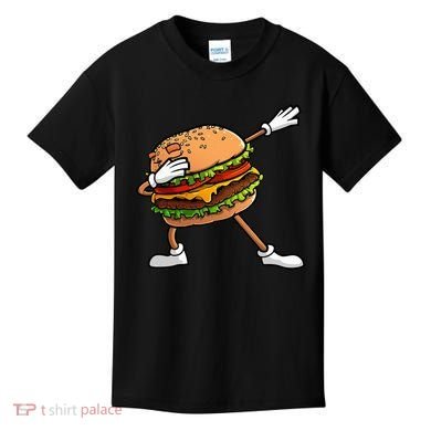 Funny Hamburger Art Cheeseburger Lover Kids T-Shirt