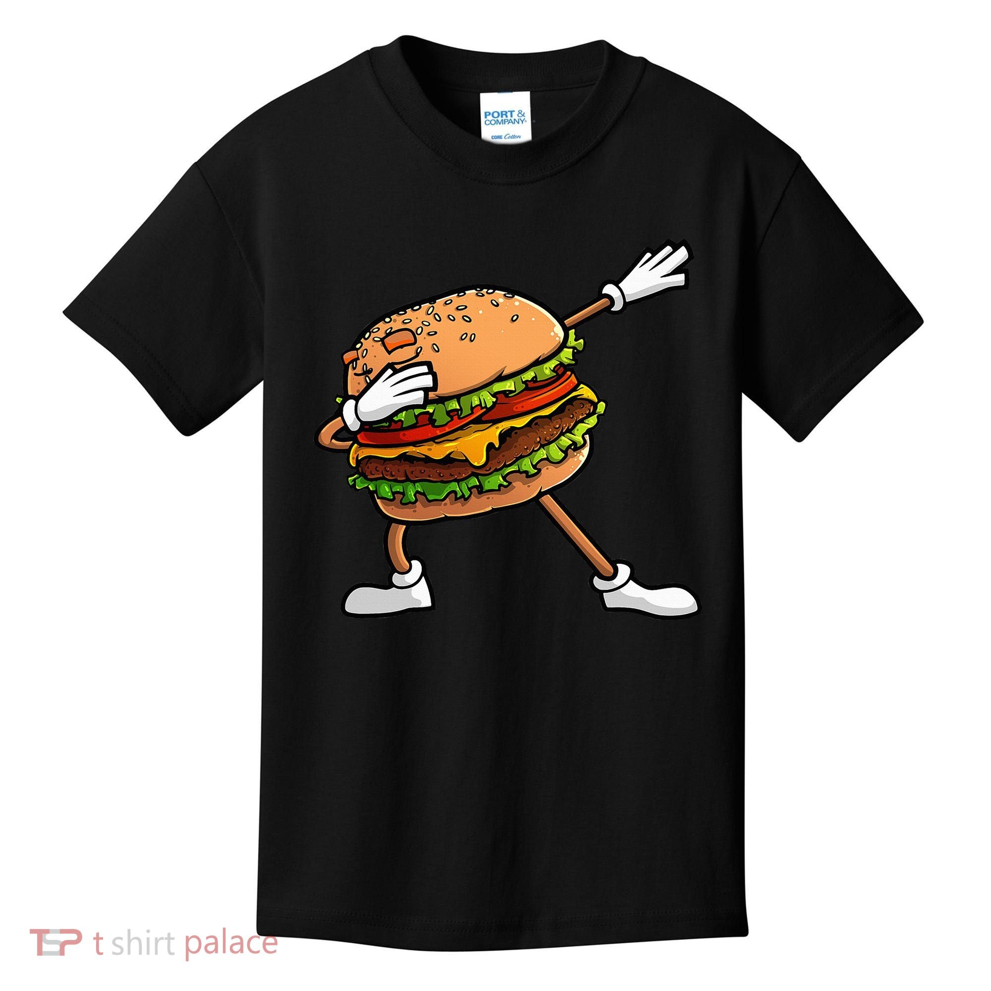 Funny Hamburger Art Cheeseburger Lover Kids T-Shirt
