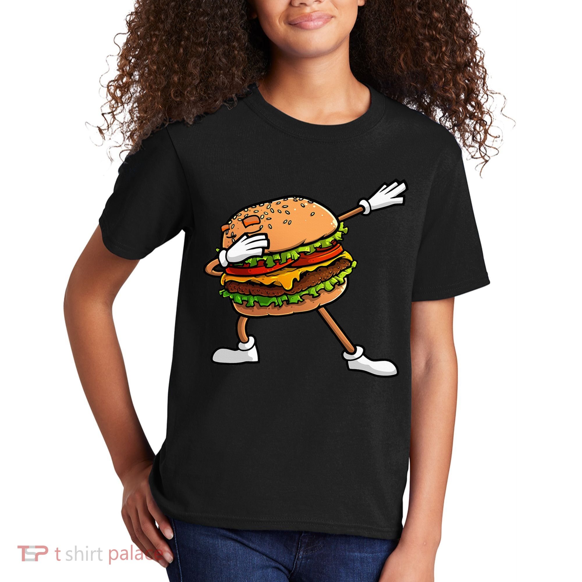 Funny Hamburger Art Cheeseburger Lover Kids T-Shirt