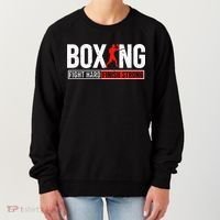 Fight Hard And Finish Motivational Boxing Fighter Women's Sweatshirt thumb 0