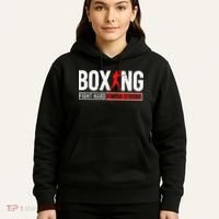 Fight Hard And Finish Motivational Boxing Fighter Hoodie thumb 5