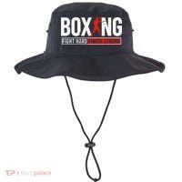 Fight Hard And Finish Motivational Boxing Fighter Bucket Hat thumb 0