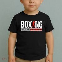 Fight Hard And Finish Motivational Boxing Fighter Toddler T-Shirt thumb 2