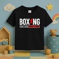 Fight Hard And Finish Motivational Boxing Fighter Toddler T-Shirt thumb 3