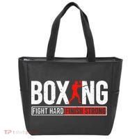 Fight Hard And Finish Motivational Boxing Fighter Tote Bag thumb 0