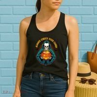 Funny Halloween Always Check Your Candy Skeleton Women's Tank Top thumb 2