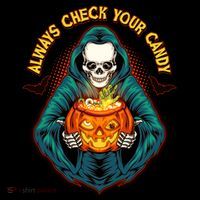 Funny Halloween Always Check Your Candy Skeleton Toddler Hoodie thumb 2