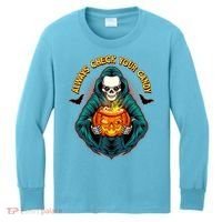 Funny Halloween Always Check Your Candy Skeleton Kids Long Sleeve Shirt thumb 0