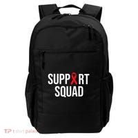 Family Hiv Awareness Red Ribbon Aids Support Squad Backpack thumb 0